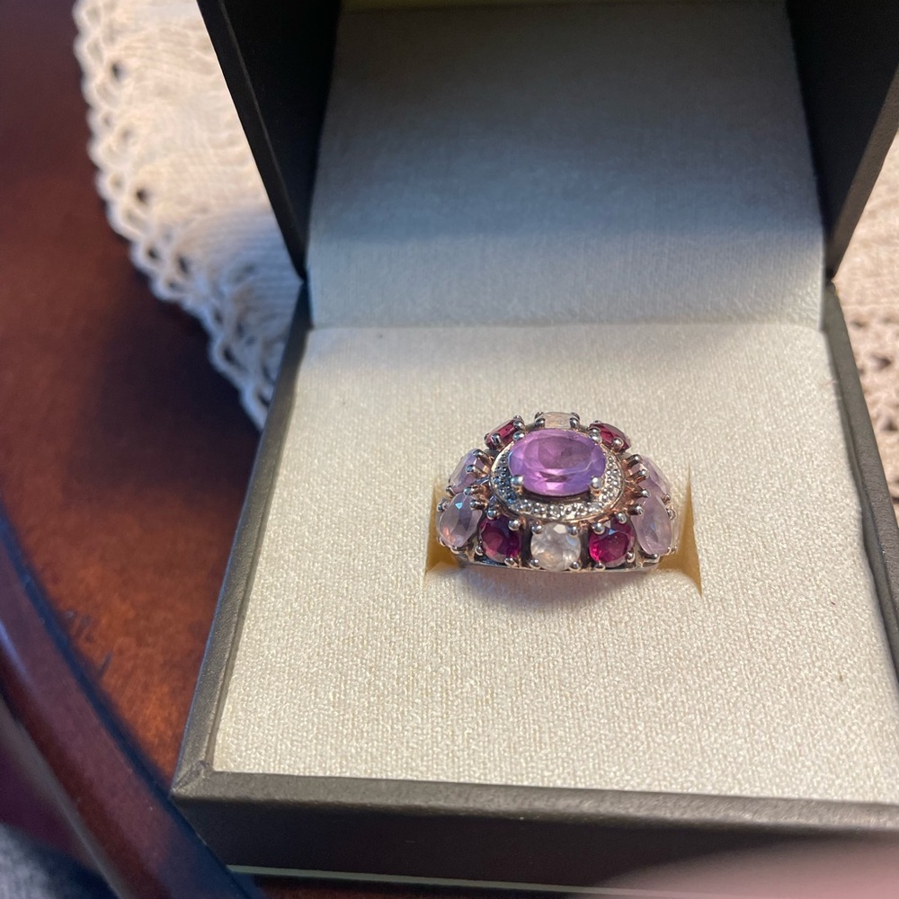 Ross-Simons Purple and Red Gemstone Ring